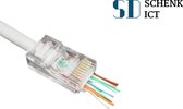 Schenk ICT - RJ45 krimp connectoren met doorsteekmontage voor U/UTP CAT6 netwerkkabel - 20 stuks