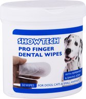 Show Tech Pro Finger Dental Wipes - Reinigingsdoekjes voor tanden - Kat en Hond