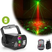 Gadgetpanda Party Laser Deluxe oplaadbaar - Stroboscoop projector op geluid - met afstandsbediening - Discolamp feestverlichting