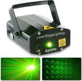 Laser lichteffect - BeamZ Apollo sterrenhemel laser lichteffect met rode en groene laserstralen - 170mW