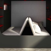 Gamer Bed/Sofa 120cm - Lichtgrijs