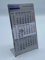 Bureaukalender edelstaal 2023 - 3 maands 3-talig