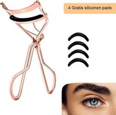 Professionele Wimperkruller / Wimperkrultang - Roségoud-kleurig - 4 GRATIS siliconen pads - Wimperlifting - Navulling - Persoonlijke verzorging - Beauty - Make-up