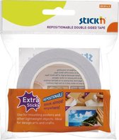 Stick'n dubbelzijdig tape voor fotoboeken, extra sterk, 12mmx12mtr., niet permanent plakband
