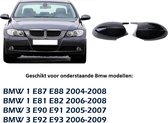 Hoogglans Pianolak Zwart Wing spiegel Spiegelkappen geschikt BMW 1 Serie E81 E82 E87 E88 3 Serie E90 E91 E92 E93