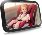 BOTC Autospiegel Baby Verstelbaar - Achterbank Spiegel Baby - Achteruitkijkspiegel - Baby Spiegel Auto - Zwart