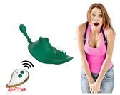 TipsToys Vibrerend Slipje Vibrators - Seksspeeltjes met Afstandsbediening Groen