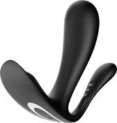 Satisfyer Draagbare Vibrator met Anaal Stimulator TOP SECRET PLUS - zwart