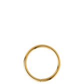 Lucardi - Stalen traguspiercing goldplated ring