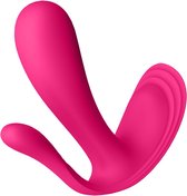 Satisfyer Draagbare Vibrator met Anaal Stimulator TOP SECRET PLUS - roze