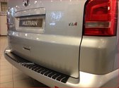 Bumperbeschermer RVS profiel carbon look VW T5 (alle types), T6 Transporter incl. Multivan (met achterdeuren)