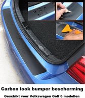 Carbon Look Bescherm Folie Achterbumper Bumper Vw Golf 6 Hatchback en Variant Kofferbak Instap Tsi Gti Fsi Dsg R20 R Line
