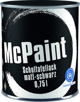 McPaint Schoolbord Krijtverf - Zwart - Krijtbordverf - 0,75 Liter - Schoolbord Verf
