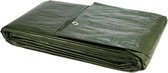 2x3m Groen PE Zeil / Bouwzeil (100gr) - incl. Zeilringen - Grondzeil / Tarpaulin / Tarp