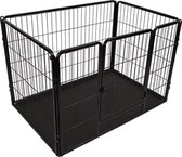 FLAMINGO Hondenkennel Kazan M 109x72x72 cm zwart