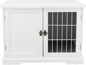 Bench home kennel hond / kat wit (73X53X53 CM) - Trixie