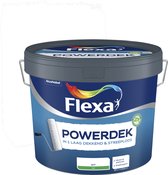 Flexa Powerdek Muurverf - Muren & Plafonds - Binnen - Stralend Wit - 10 liter