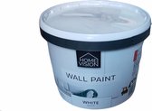 Home Vision - Mat witte muurverf 10 liter - Mat wit muur verf 10 Ltr - Wall paint Matt white 10 Liter