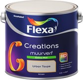 Flexa Creations - Muurverf Extra Mat - Urban Taupe - 2,5 liter