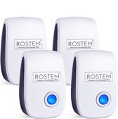 4-Pack Rostem® Ultrasonische Ongedierte Verjager - Muizen Bestrijden - Insecten Bestrijden - Ultrasone Verjager - Pest Repeller - Muizenverjager -  Wit