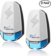 Pest Repeller - 2-Pack - Ultrasonische Ongedierte Bestrijder - Muizenverjager -  Marterverjager - Muizen Bestrijden - Insecten Bestrijden - Insectenverjager - Ultrasone Verjager - Pest Reject  - Geen Geluid - 100% Safe