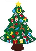 Seasony 33delige Vilten Kerstboom - Kerstboom voor Kinderen -Kerstboom van Vilt - Kerstversiering - Kerstboom Kind - Kerstversiering - Kerstspeelgoed