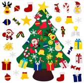 Vilten kerstboom voor kinderen incl 30 accessoires - 100cm - Mini kerstboom - Kerstversiering