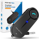 Primetek® Bluetooth Receiver - BT 5.0 - 3.5MM AUX - 15 Uur Accu - Bluetooth Ontvanger - Helder geluid - Handsfree Bellen - Bluetooth Audio Receiver -
