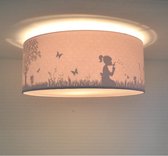 Plafondlamp Babykamer Dandelion Roze - Meisjes Lamp Schaduw Silhouette effect - Plafonnière Kinderkamer Slaapkamer - Land of Kids Kinderlamp