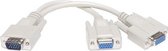 VGA Splitter Kabel 1 PC naar 2 monitoren (beeld dupliceren, niet uitbreiden)