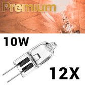 Premium G4 halogeenlamp - Halogeen - 10 watt - 10W - 12V - 12Volt - Lichtbron - 12 stuks