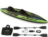 Intex Challenger K2 Kayak - Opblaasboot - 2-Persoons - Groen/Zwart