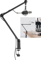 Professionele microfoon arm standaard verstelbaar voor vloggen podcasting broadcasting gaming