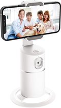 Draaibare AI-camera - Smart Shooting - Auto object - Face Tracking - Tri-pod - Telefoonhouder - Wit