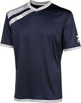 Patrick Force Shirt Korte Mouw - Marine / Grijs | Maat: L