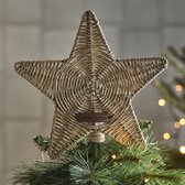 Riviera Maison Kerstdecoratie - Rustic Rattan Star Tree Topper - Naturel