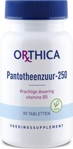 Orthica Pantotheenzuur-250  (vitaminen) - 90 Tabletten