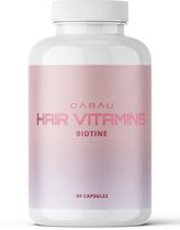 Cabau Lifestyle - Biotine - Hair Vitamins - Bijdrage aan glanzend haar & stralende huid - 90 capsules - Jouw dagelijkse “beauty boost" in een klein potje