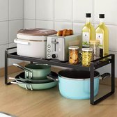 Keuken Organizers - aanrecht organiser - 23,8*51,2* 21 - Gootsteenkast organizer - Bureau Organizer - Opbergrek - Kruidenrek - Kast Organizer  - Badkamer Organizer