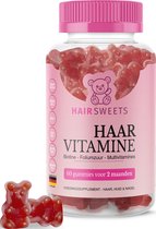 HairSweets Haar Vitamines Multivitamine Biotine - 60 Suikervrij Vegan Gummies voor 2 Maanden