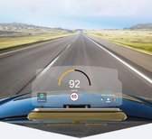 mobiele GPS-navigatiebeugel HUD head-up display Auto mobiele telefoonhouder iPhone, Samsung, LG, Nokia, HTC, Xiaomi, Sony, Huawei smartphones (goud)