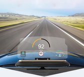 Universele mobiele GPS-navigatiebeugel HUD Head Up Display Car Mobiele telefoon Mount Stand (met 3M Adhesive Fixed Version), voor iPhone, Samsung, LG, Nokia, HTC, Xiaomi, Sony, Huawei en andere smartphones (zwart)