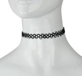 NiSy.nl Tattoo Choker Zwart Dames Ketting - 25cm