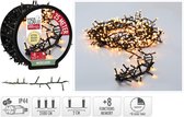 Micro Cluster met Haspel - 1250 LED - 25 meter - met timer - extra warm wit