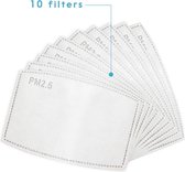 Vervangbare mondkapje filters 10 pack