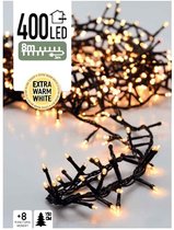 Kerstboomverlichting Micro Cluster - 8 m - 400 LED's - warm wit