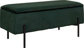 House Collection Velvet Hocker Ylwa Groen