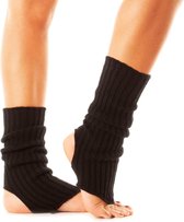 Korte zwarte Beenwarmers - Ballet en Dans enkelwarmers - Beenwarmer voor Meisjes en Dames - 40 CM