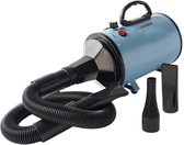 Forgoods Professionele Hondenfohn  - Waterblazer voor Honden - Hondenfohn met Opzetstukken - 2800W Verstelbaar Vermogen - Blauw