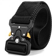 UITVERKOOP - Tactical Belt - Werkriem - Veiligheidsriem - Heup Riem - Quick Release - 125 CM - Verstelbaar - Zwart